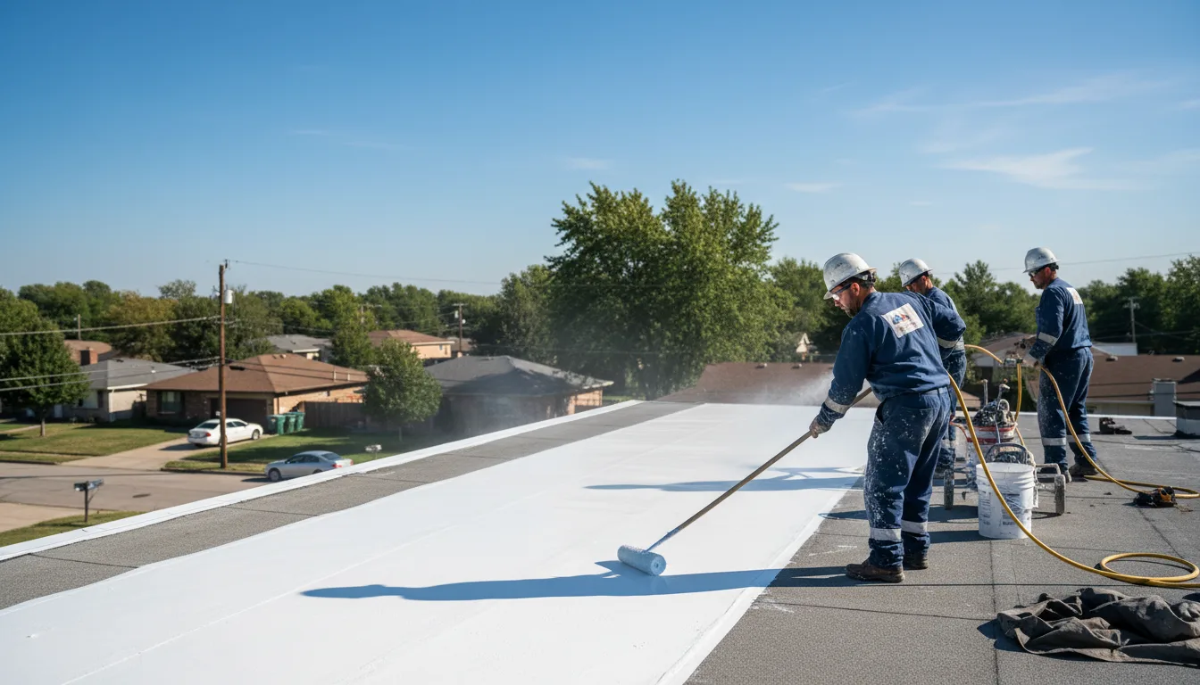 Commercial roof coating in Rossville, IL near me